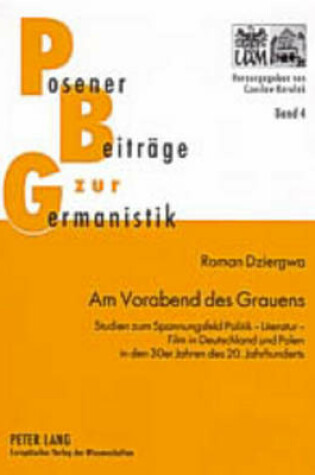 Cover of Am Vorabend Des Grauens