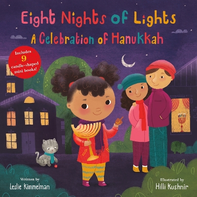 Book cover for Eight Nights of Lights: A Celebration of Hanukkah