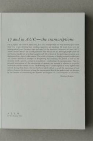 Cover of 17 and in AUC