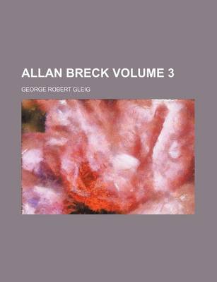 Book cover for Allan Breck Volume 3