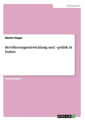 Book cover for Bevölkerungsentwicklung und -politik in Indien