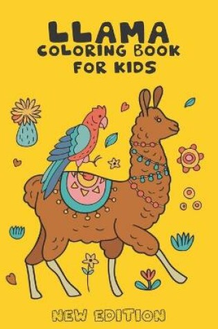 Cover of Llama Coloring Book for Kids