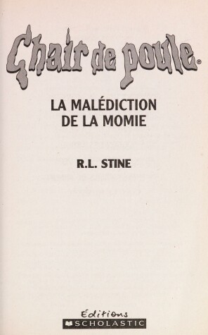 Book cover for La Mal?diction de la Momie