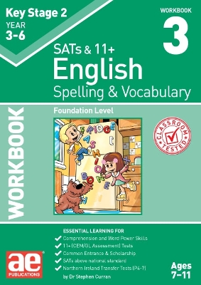 Book cover for KS2 Spelling & Vocabulary Workbook 3