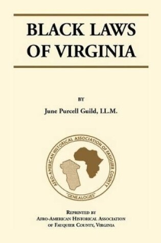 Cover of Black Laws of Virginia