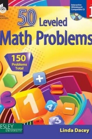 Cover of 50 Leveled Math Problems Level 1