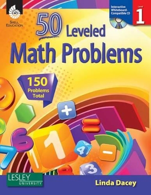 Book cover for 50 Leveled Math Problems Level 1