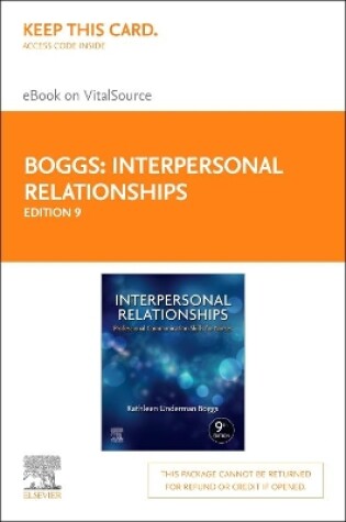 Cover of Interpersonal Relationships Elsevier eBook on Vitalsource (Retail Access Card)