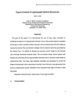 Book cover for Figure Control of Lightweight Optical Structures