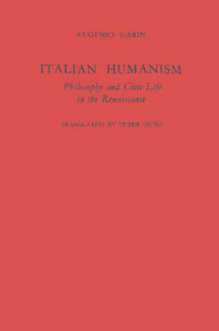 Cover of Italian Humanism