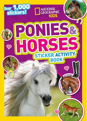 Book cover for Ponies and Horses Sticker Activity Book
