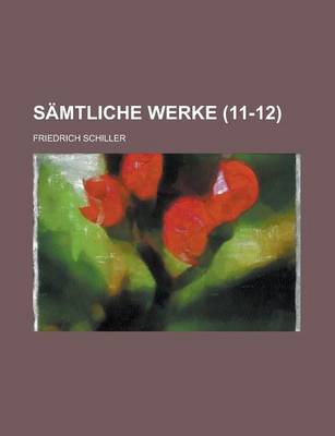 Book cover for Samtliche Werke (11-12)