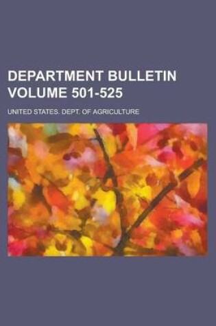 Cover of Department Bulletin Volume 501-525