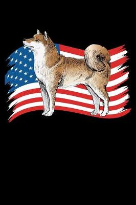 Book cover for Shiba Inu US Flag