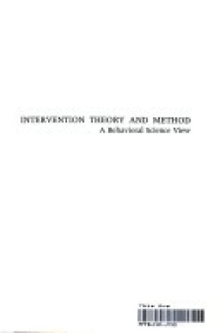 Cover of Intervention Theory and Method