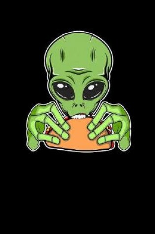 Cover of Funny alien eating mexican taco journal