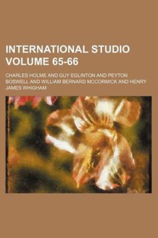 Cover of International Studio Volume 65-66