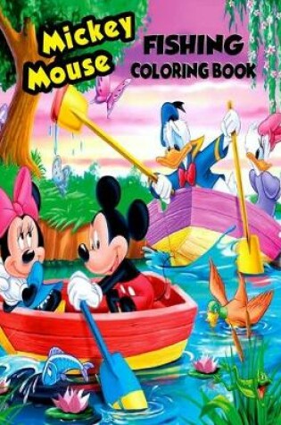 Cover of Mickey Mouse Fishing Coloring Book.