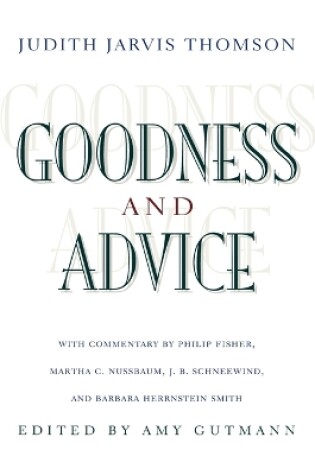 Cover of Goodness and Advice