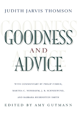 Cover of Goodness and Advice