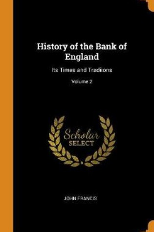 Cover of History of the Bank of England