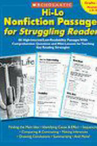 Cover of Hi-Lo Nonfiction Passages for Struggling Readers: Grades 4-5