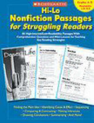 Book cover for Hi-Lo Nonfiction Passages for Struggling Readers: Grades 4-5