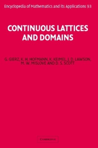 Cover of Continuous Lattices and Domains