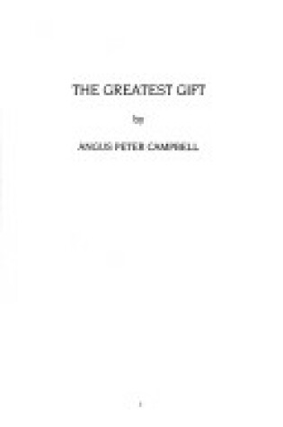 Cover of Greatest Gift