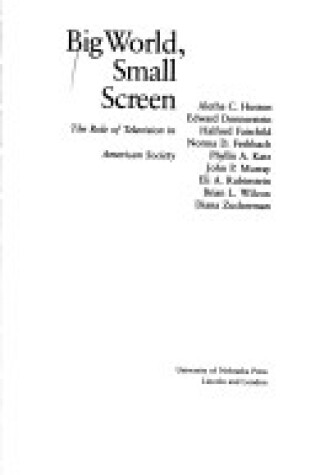 Cover of Big World, Small Screen