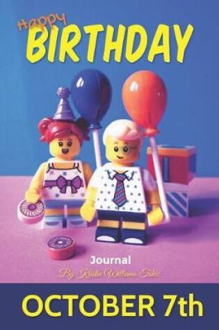 Cover of Happy Birthday Journal - October 7th
