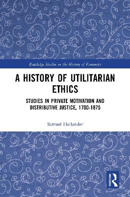 Cover of A History of Utilitarian Ethics