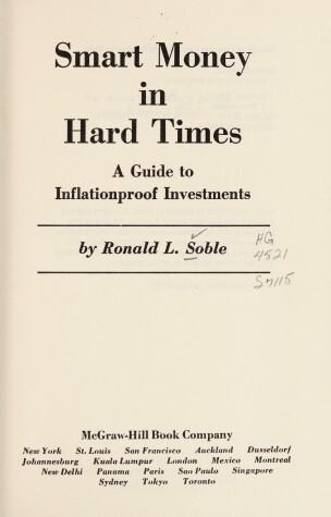 Book cover for Smart Money in Hard Times