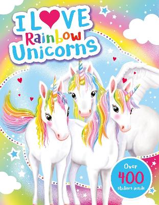 Book cover for I Love Rainbow Unicorns! Activity Book