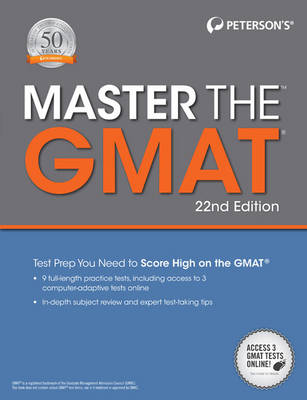 Book cover for Master the Gmat, 22nd Edition