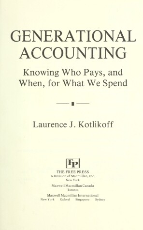 Book cover for Generational Accounting