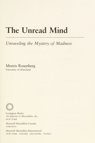 Cover of The Unread Mind