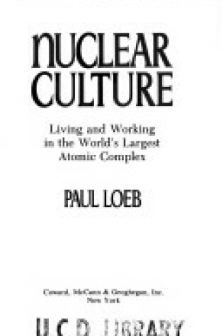Cover of Nuclear Culture