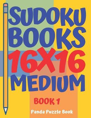 Book cover for sudoku books 16 x 16 - Medium - Book 1