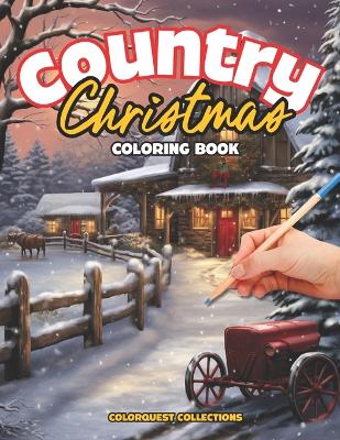 Book cover for Country Christmas Coloring Book