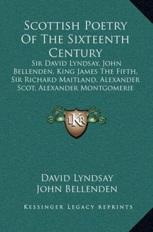 Cover of Scottish Poetry of the Sixteenth Century