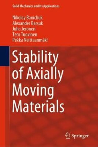 Cover of Stability of Axially Moving Materials