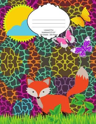 Book cover for Leopard Fox Notebook