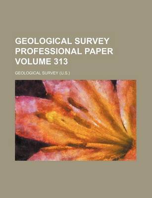 Book cover for Geological Survey Professional Paper Volume 313