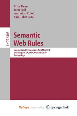 Book cover for Semantic Web Rules