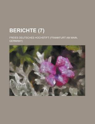 Book cover for Berichte (7)