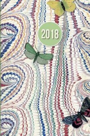 Cover of 2018 Diary Butterfly Green Design