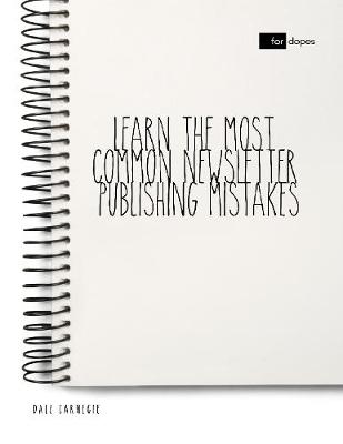 Book cover for Learn the Most Common Newsletter Publishing Mistakes