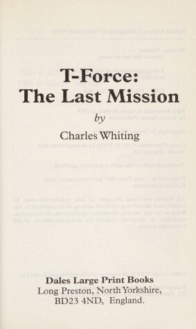 Book cover for T-force The Last Mission