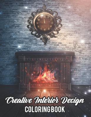 Book cover for Creative Interior Design Coloring Book